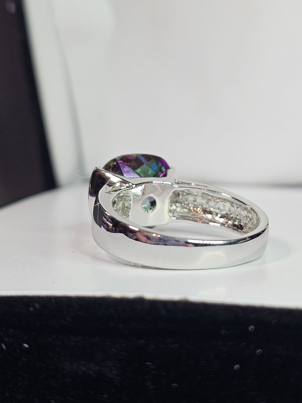 Rainbow Mystic Topaz Sterling Silver Ring